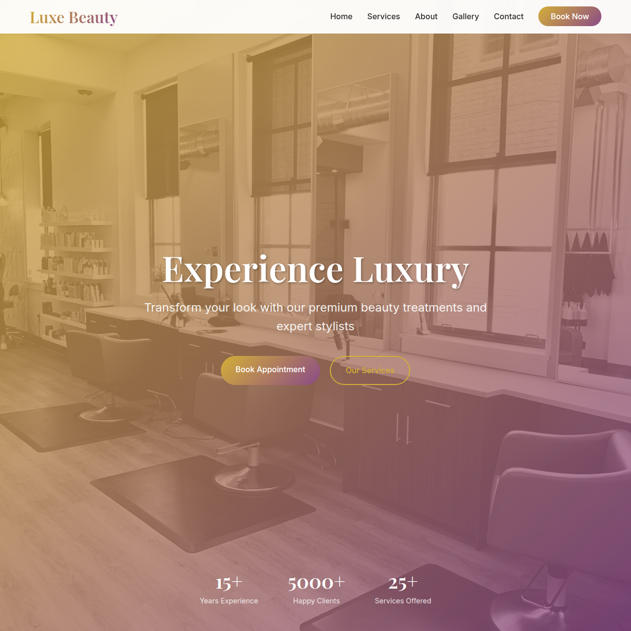 Beauty Salon Website