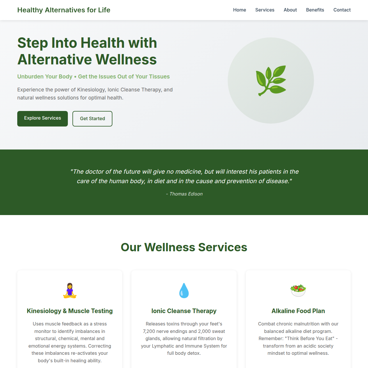 Wellness Website
